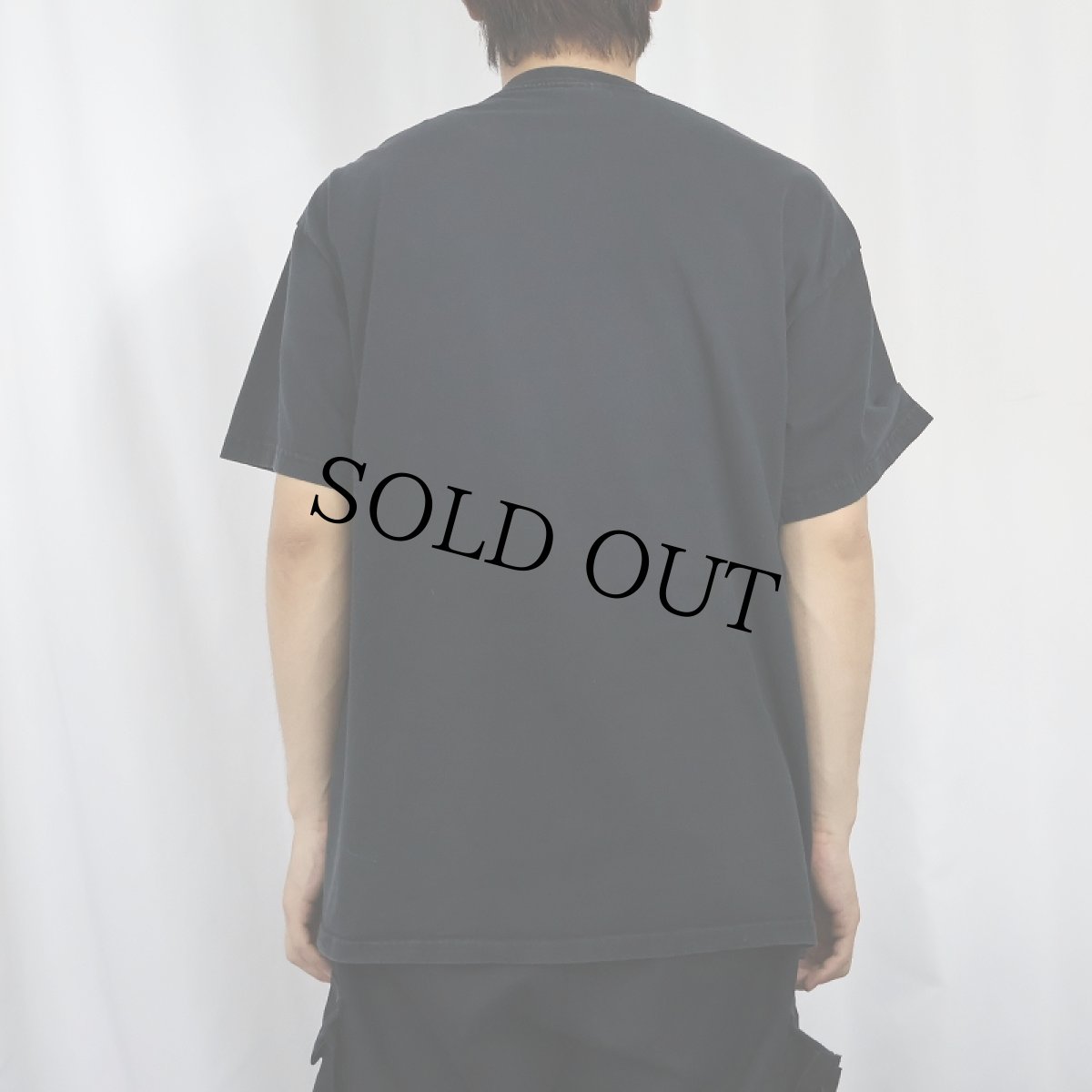 画像3: "Rubin's Vase" 騙し絵プリントTシャツ BLACK L (3)