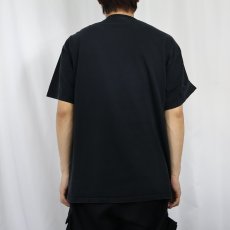 画像3: "Rubin's Vase" 騙し絵プリントTシャツ BLACK L (3)