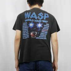 画像4: 80's W.A.S.P. USA製 ヘヴィメタル・バンド プリントTシャツ BLACK XL (4)