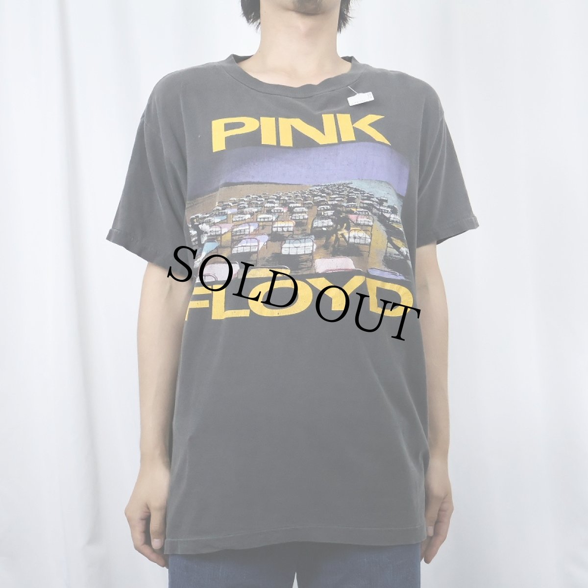 画像2: 80's PINK FLOYD ロックバンド ツアープリントTシャツ BLACK (2)