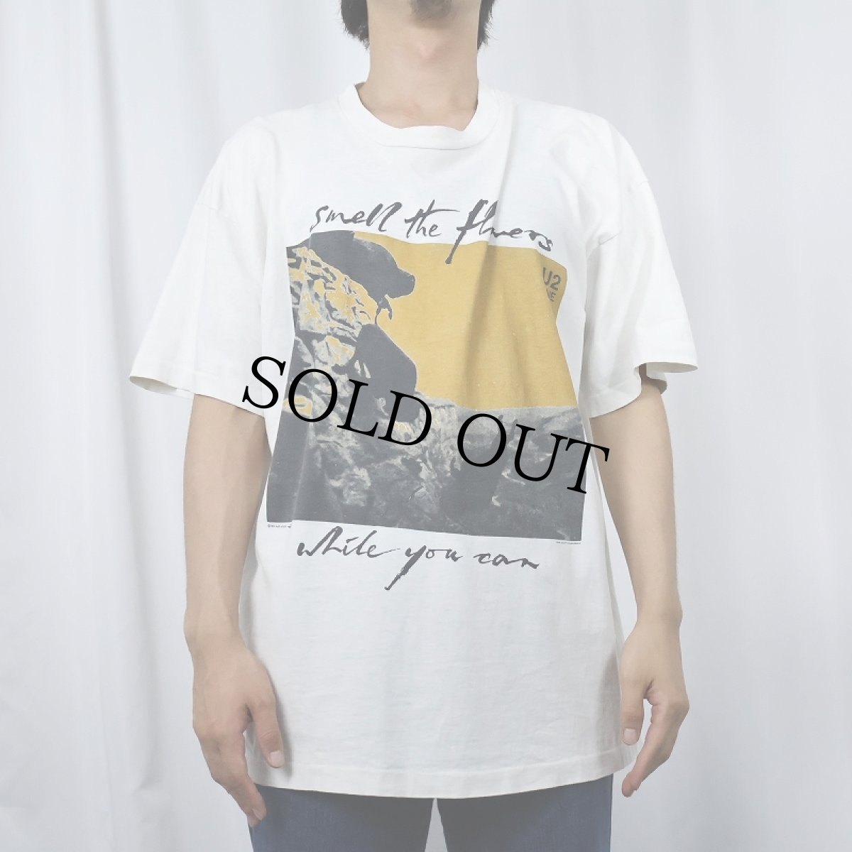 画像3: 90's U2 "smell the flowers while you can" ロックバンド プリントTシャツ (3)