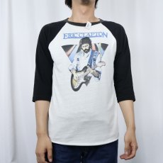 画像3: 80's Eric Clapton ギタリスト ツアープリント ラグランTシャツ (3)