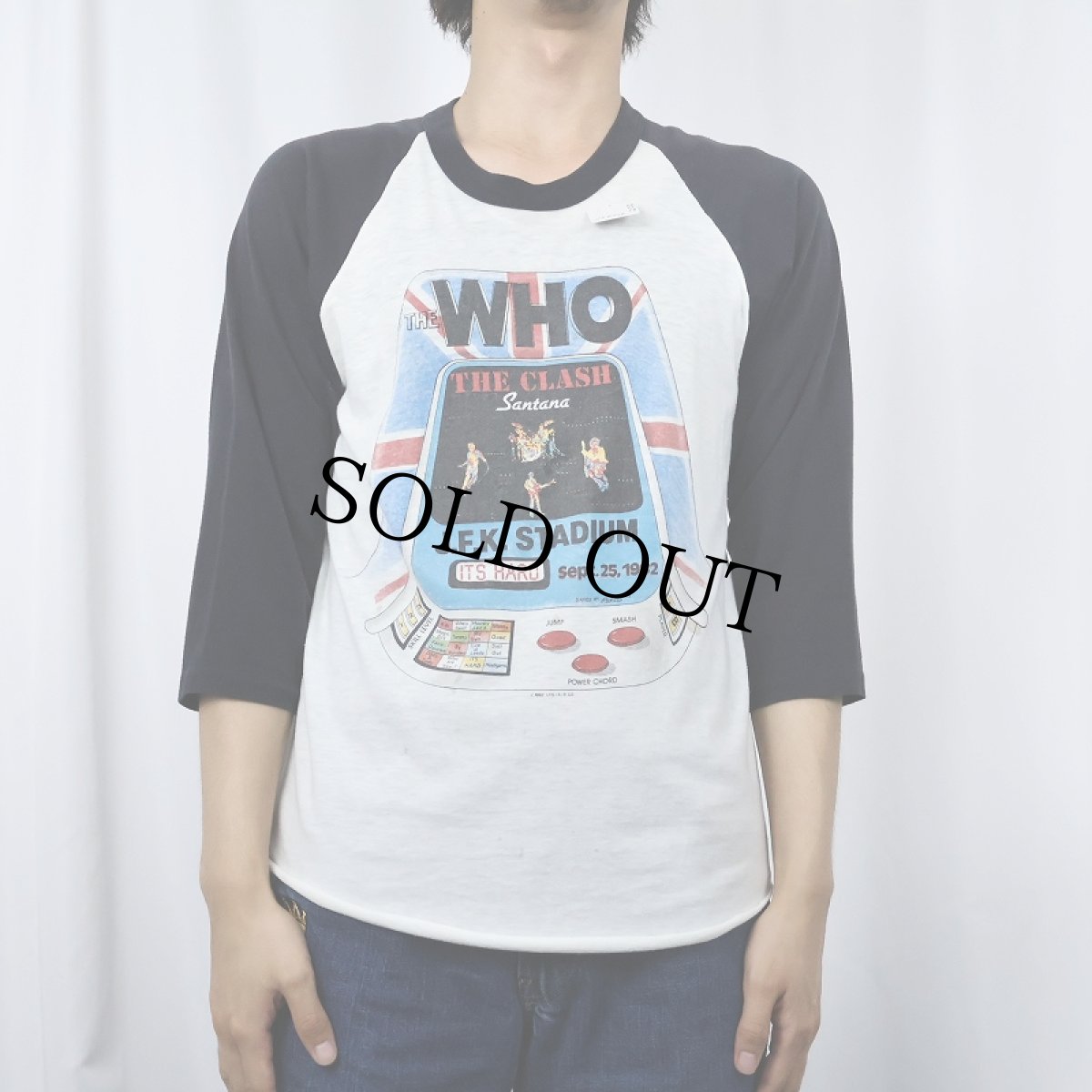 画像3: 80's THE WHO "CLASH" ロックバンド ツアープリント ラグランTシャツ L (3)