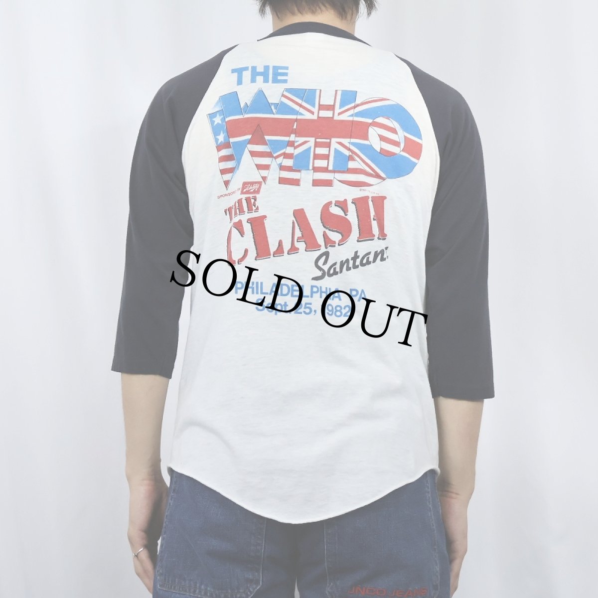 画像4: 80's THE WHO "CLASH" ロックバンド ツアープリント ラグランTシャツ L (4)
