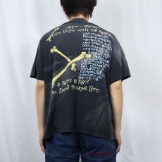 画像4: 90's RUSH × PUSHEAD "ROLL THE BONES" ロックバンド アルバムプリントTシャツ BLACK (4)