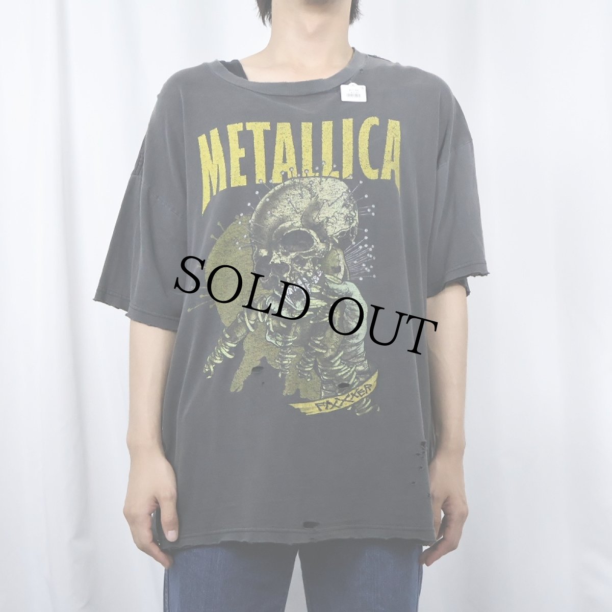 画像3: METALLICA × PUSHEAD ヘヴィメタル・バンド プリントTシャツ BLACK (3)
