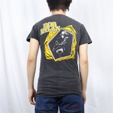 画像4: 70's BOB DYLAN フォークロックミュージシャン ツアープリントTシャツ BLACK (4)