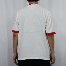 画像3: 2000's Nintendo SUPER MAEIO USA製 ゲームキャラクター プリントリンガーTシャツ L (3)