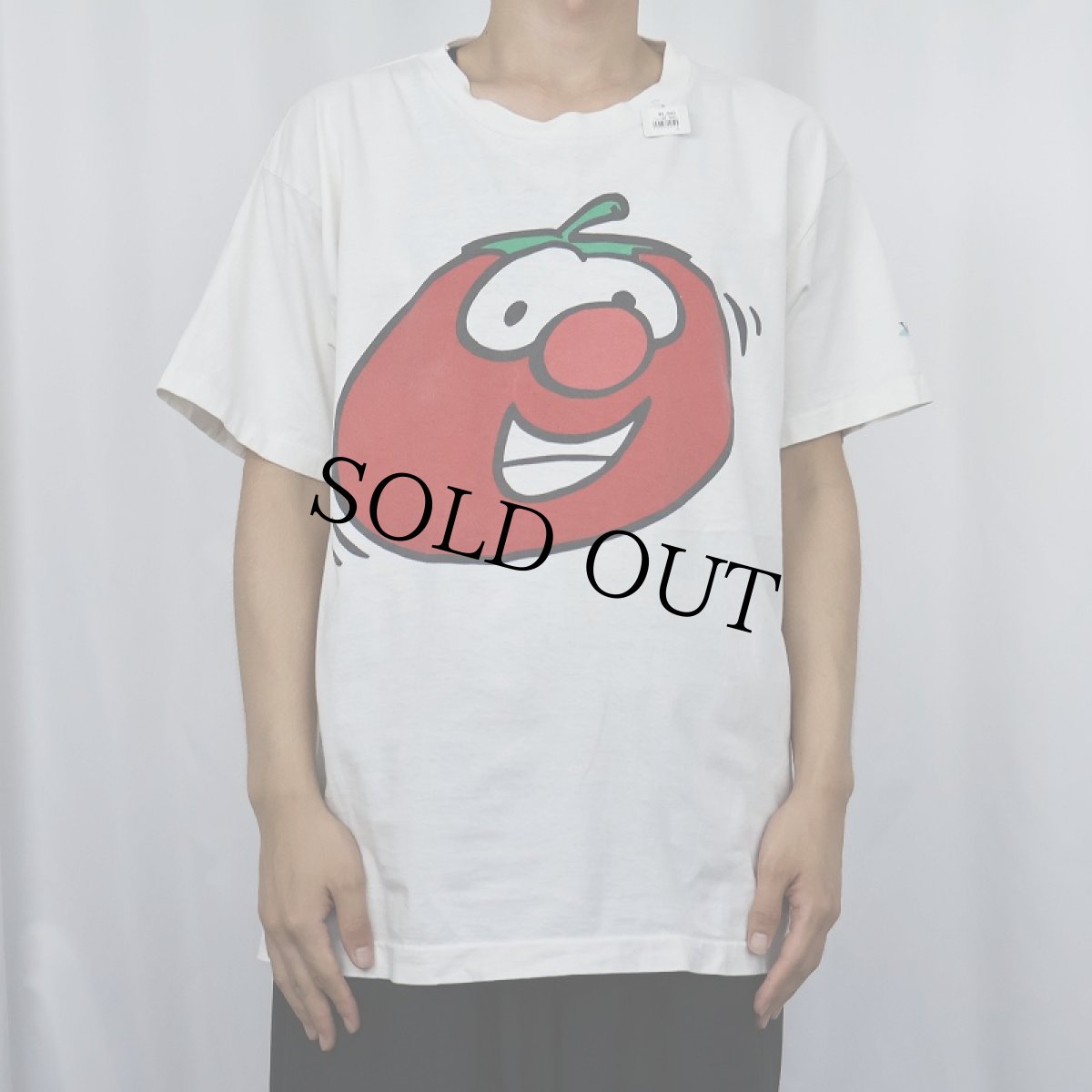 画像2: 90's VeggieTales アニメプリントTシャツ L (2)
