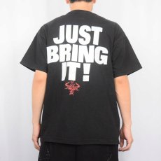 画像3: 90〜2000's WWF ATTITUDE "JUST BRING IT!" プロレス パロディプリントTシャツ BLACK XL (3)