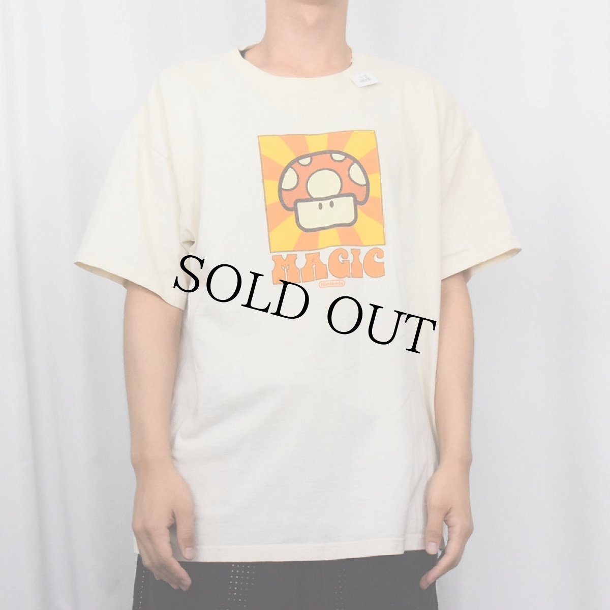 画像2: 【SALE】 2000's Nintendo SUPER MARIO "MAGIC" スーパーキノコプリントTシャツ XL (2)