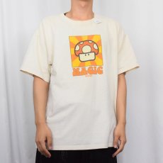 画像2: 2000's Nintendo SUPER MARIO "MAGIC" スーパーキノコプリントTシャツ XL (2)