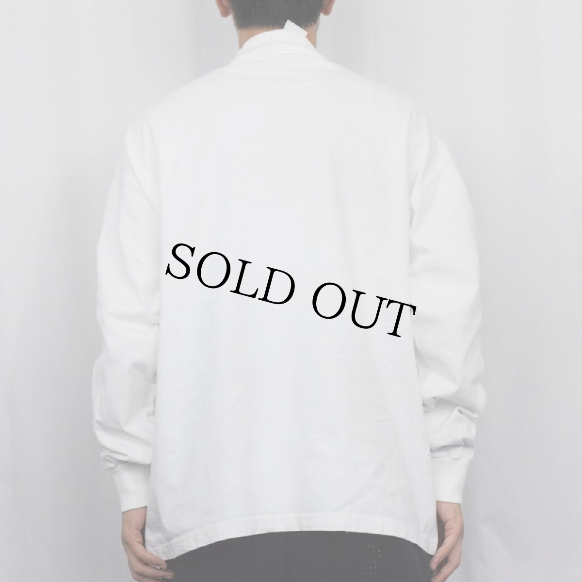 画像3: 90's Synthia Saint James USA製 "TCHOKOLA" モックネック アートプリントロンT XL (3)