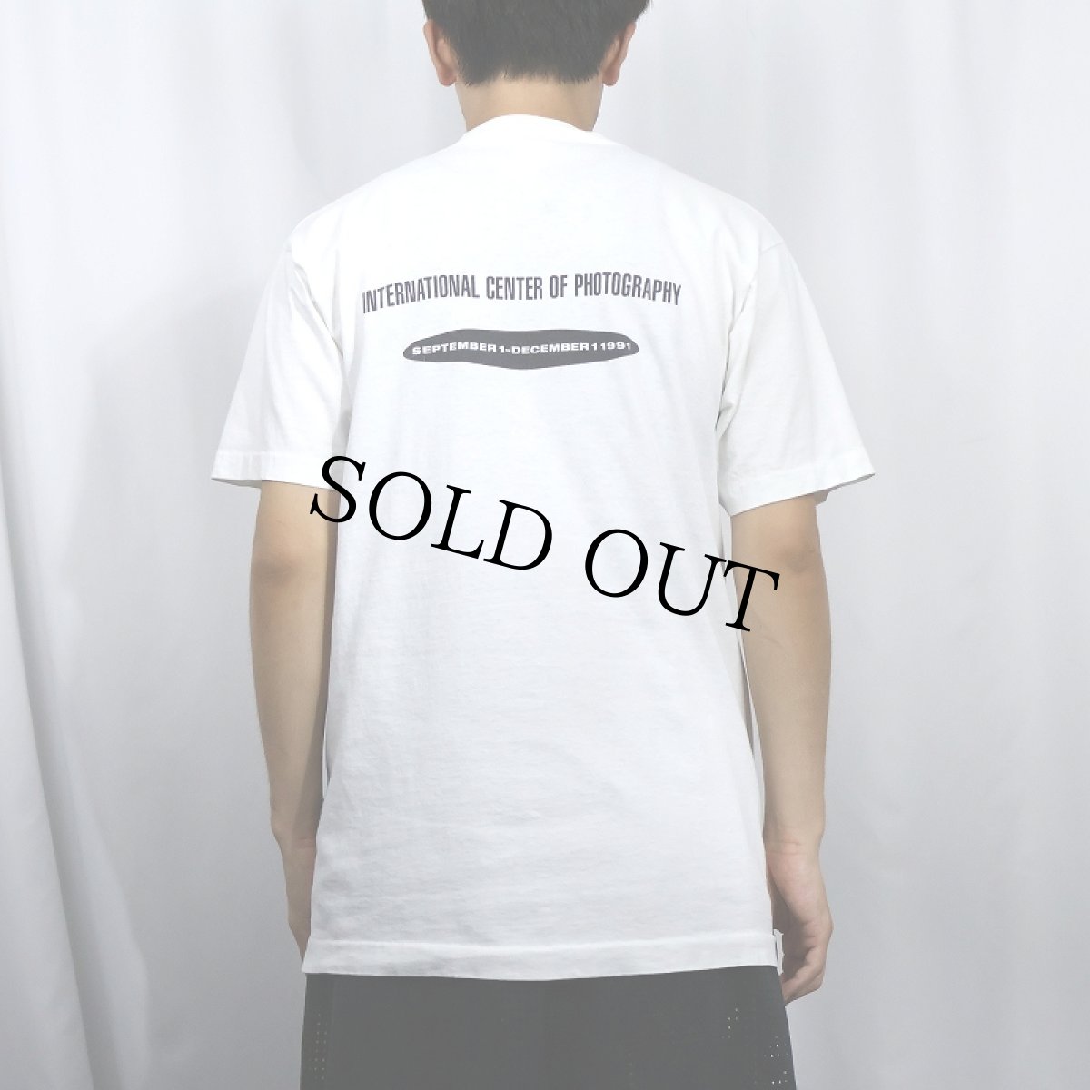 画像3: 90's Keith Haring by ANNIE LEIBOVITZ USA製 フォトアートプリントTシャツ L (3)