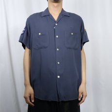画像3: 60's Dunhill レーヨンボーリングシャツ M 15-15 1/2 (3)