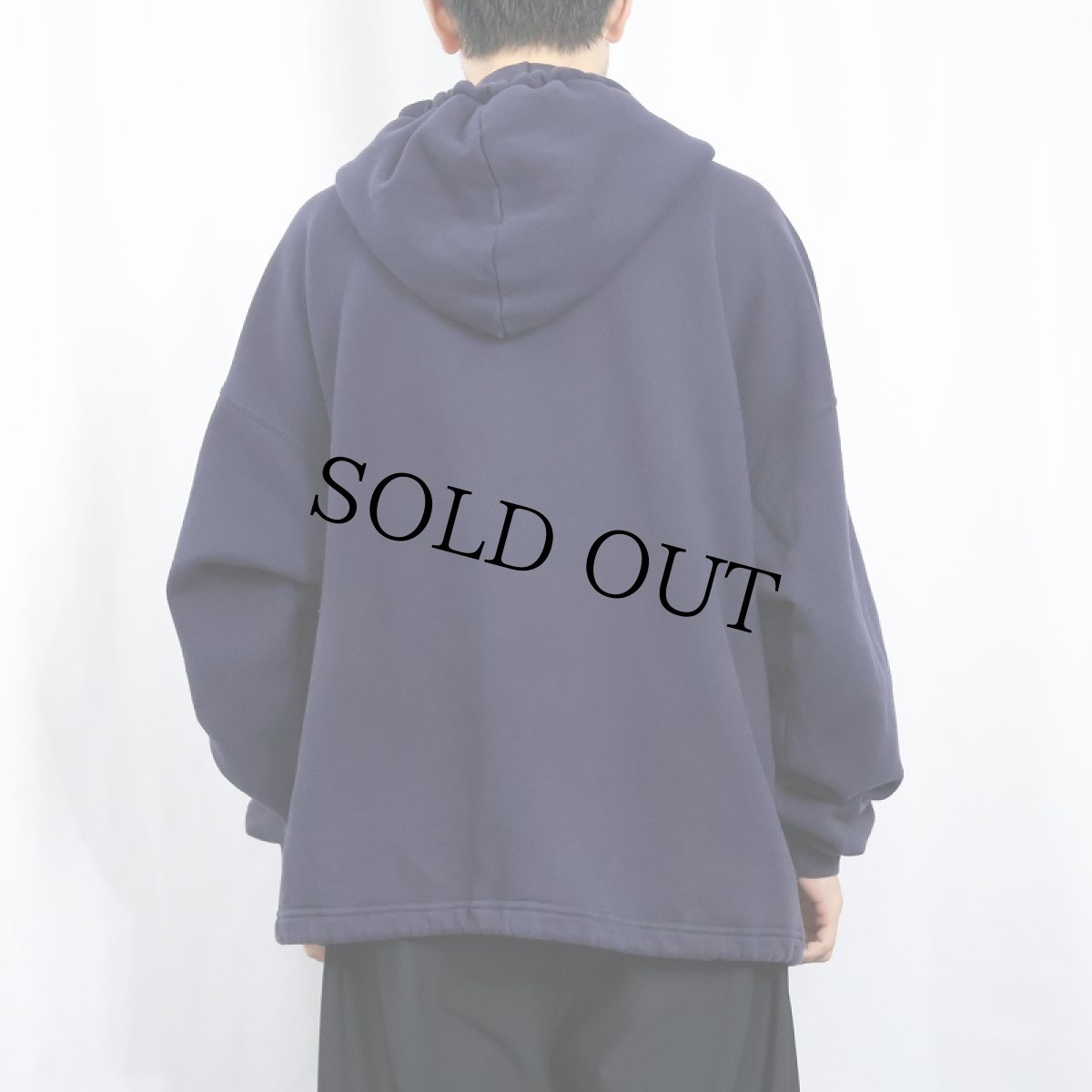 画像3: 90's RUSSELL ATHLETIC USA製 "HIGH COTTON" スウェットジップパーカー NAVY L (3)