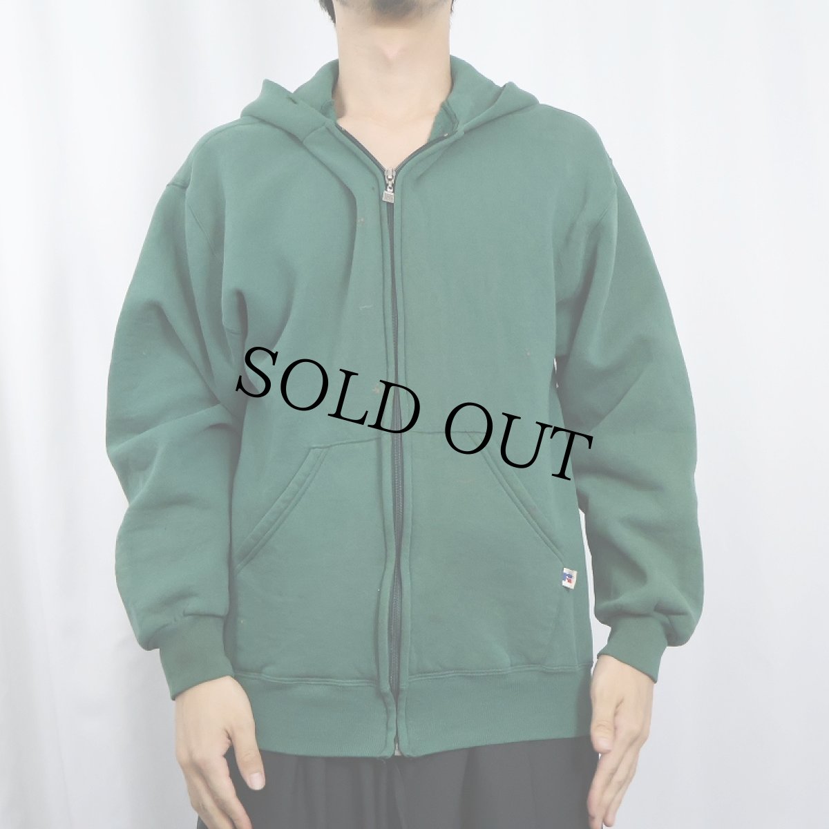 画像2: 90's〜 RUSSELL ATHLETIC スウェットジップパーカー M (2)