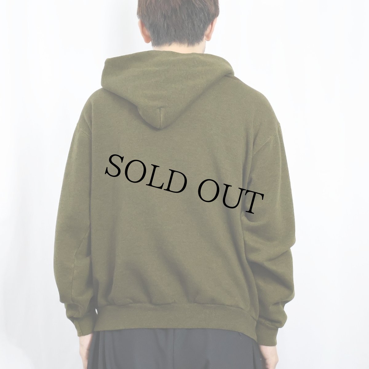 画像3: 90's Hanes USA製 オーバーダイ スウェットジップパーカー L (3)