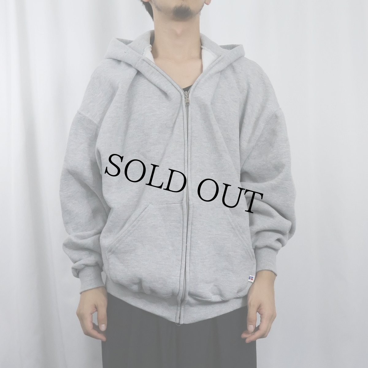 画像2: 90's〜 RUSSELL ATHLETIC スウェットジップパーカー XXL (2)