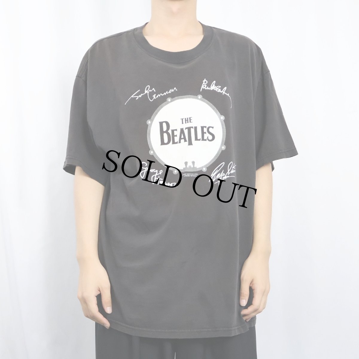 画像2: 2000's THE BEATLES ロックバンドTシャツ BLACK XL (2)