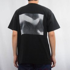 画像3: 90's USA製 変形文字 ガンジャプリントTシャツ BLACK L (3)