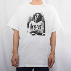 画像2: 2000's JOHN LENNON "NEW YORK CITY" ミュージシャンプリントTシャツ XL (2)