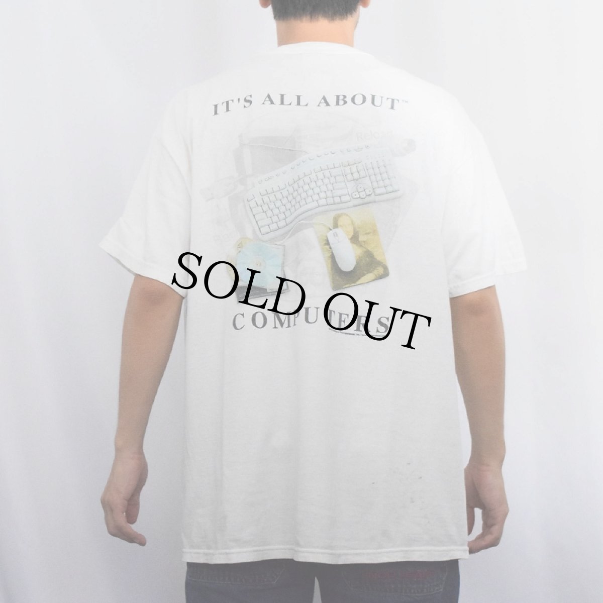 画像4: 2000's "IT'S ALL ABOUT COMPUTERS" プリントTシャツ L (4)