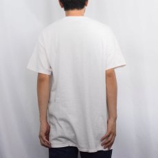 画像3: Steven Rhodes "Don't Talk to Strangers" イラストプリントTシャツ L (3)