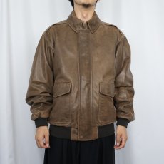 画像5: L.L.Bean "A-2 TYPE" フライトレザージャケット M (5)