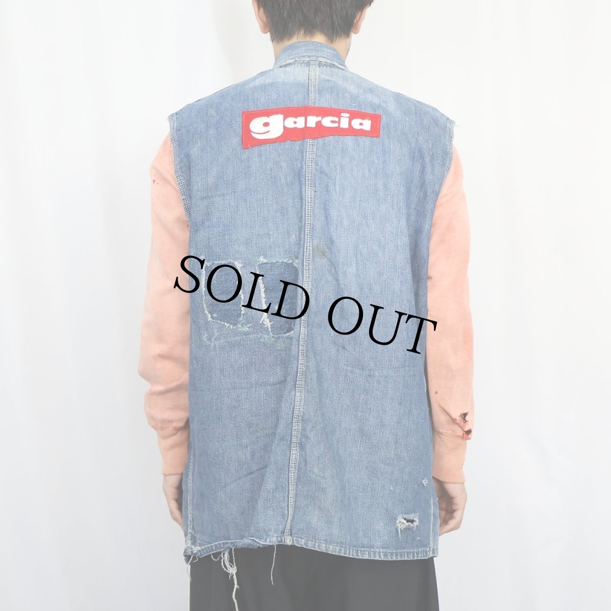 画像7: 60's〜 PENNEY'S PAYDAY ワッペン付き カットオフスリーブ デニムカバーオール (7)