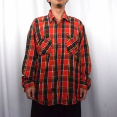 画像2: 80's BIG MAC USA製 チェック柄 ヘビーネルシャツ 2XL (2)