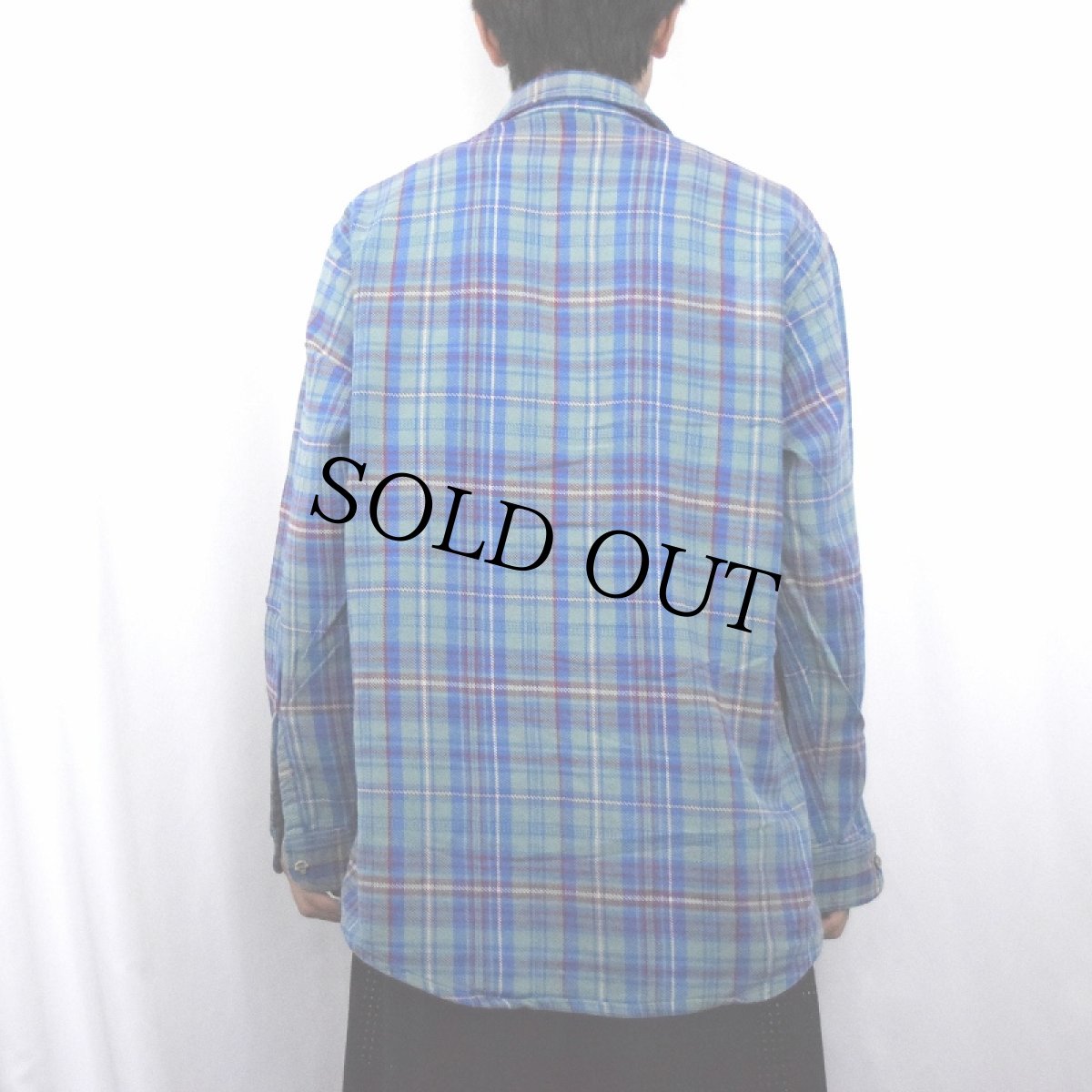 画像3: 80's ST JOHN'S BAY "BIG MAC FLANNEL" チェック柄 ヘビーネルシャツ L (3)