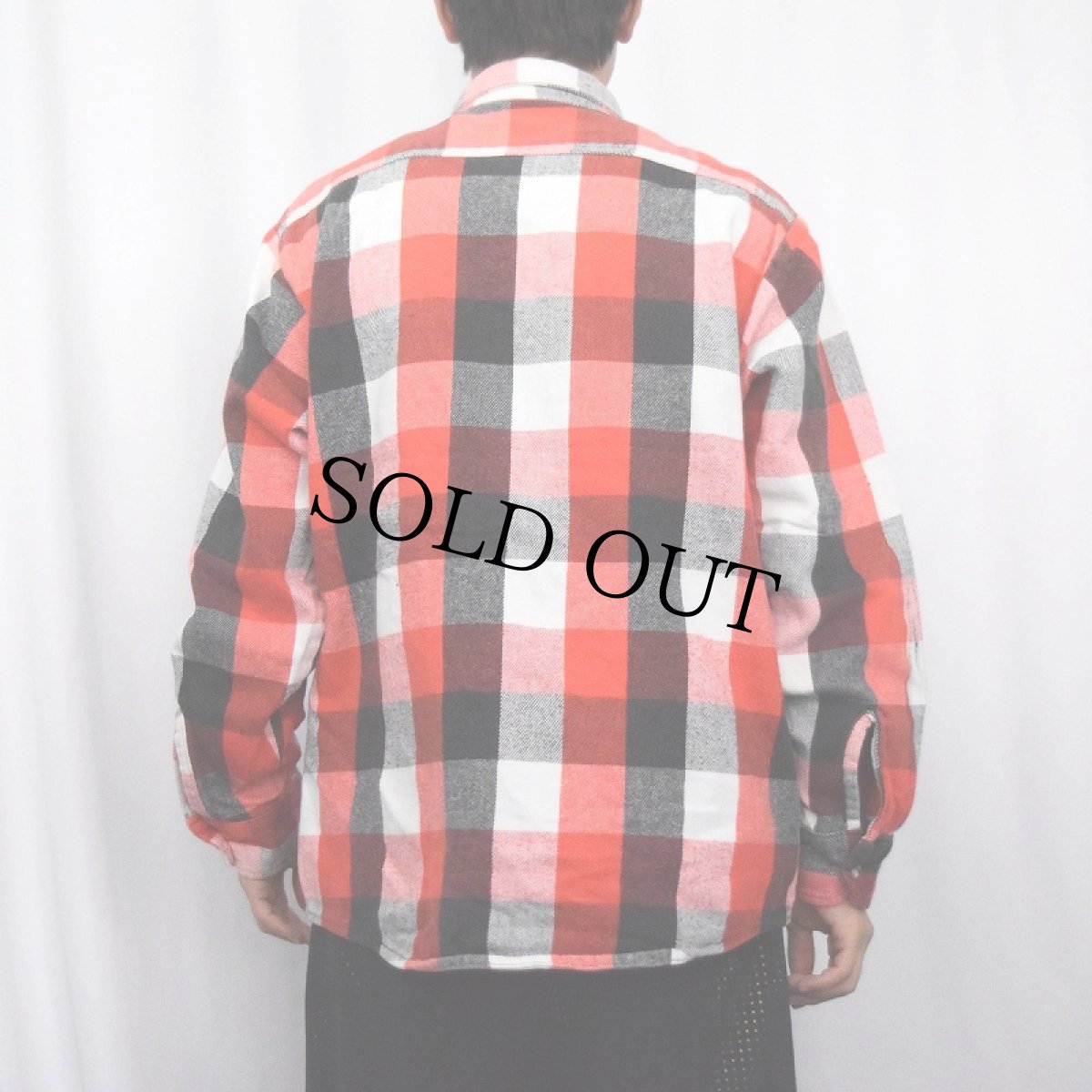 画像3: 80's〜 OUTDOOR EXCHANGE USA製 チェック柄 ヘビーネルシャツ L (3)