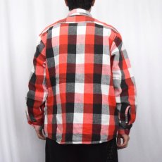 画像3: 80's〜 OUTDOOR EXCHANGE USA製 チェック柄 ヘビーネルシャツ L (3)
