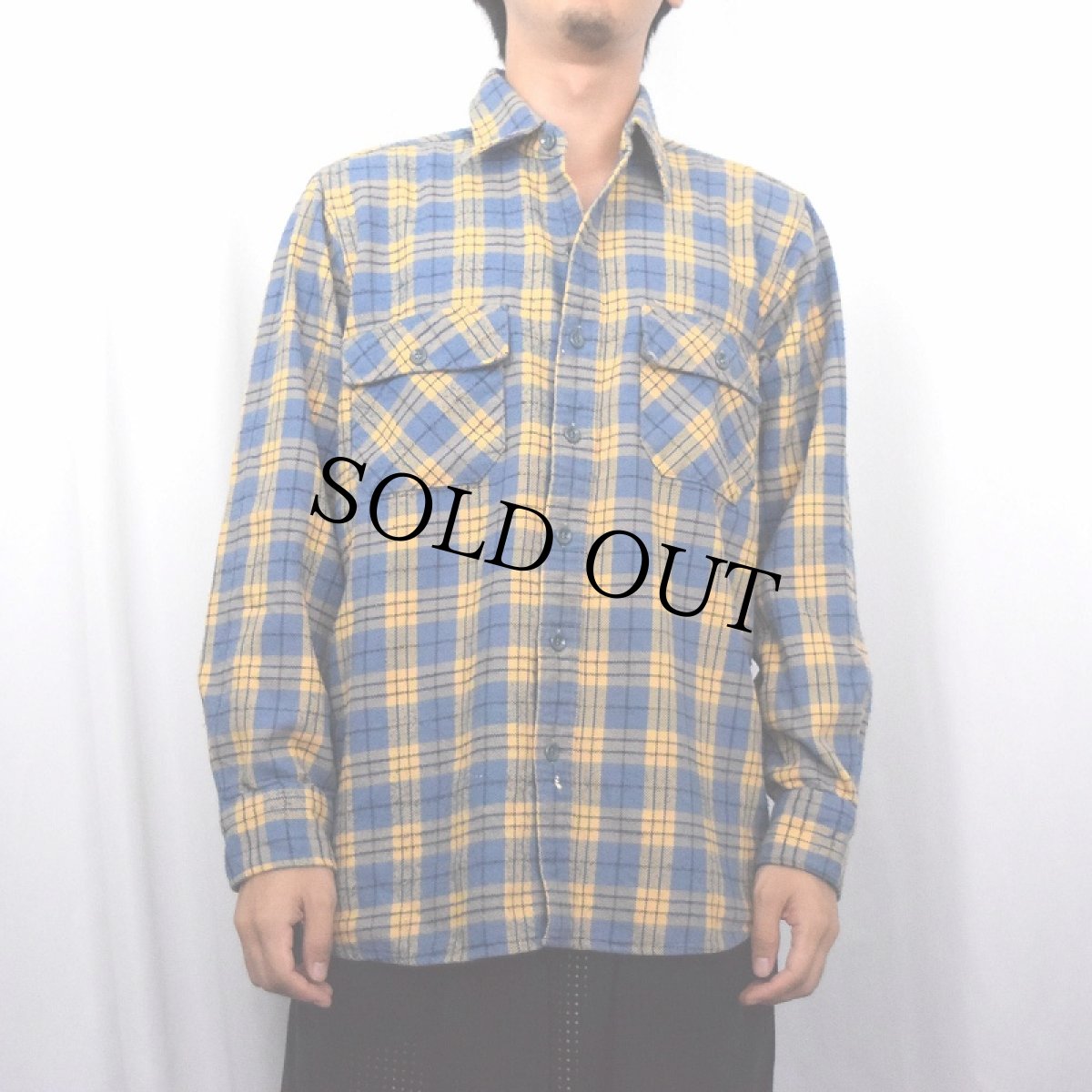 画像2: 80's L.L.Bean "TIMBERLINE SHIRT" チェック柄 ヘビーネルシャツ SIZE16 (2)