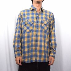 画像2: 80's L.L.Bean "TIMBERLINE SHIRT" チェック柄 ヘビーネルシャツ SIZE16 (2)