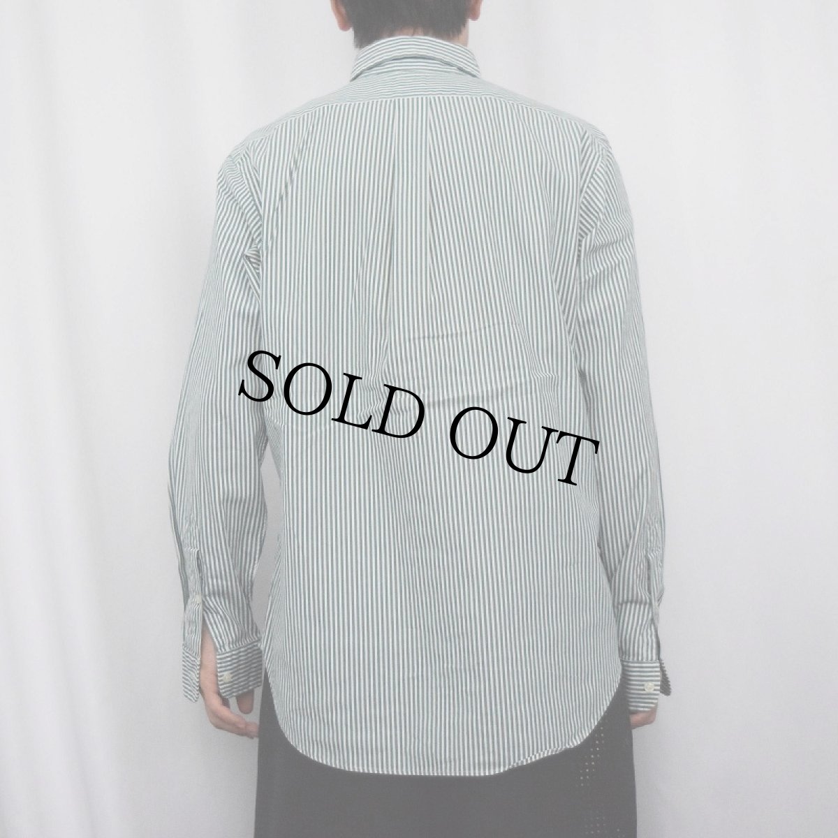 画像3: Ralph Lauren "CLASSIC FIT" ストライプ柄 コットンボタンダウンシャツ S (3)