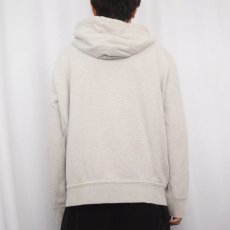 画像3: POLO Ralph Lauren REVERSE WEVAE TYPE ロゴ刺繍 スウェットジップパーカー XL (3)