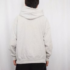 画像3: 80〜90's Champion USA製 青刺繍タグ 後期 ロゴ刺繍 スウェットジップパーカー XL (3)