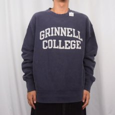 画像2: JANSPORT REVERSE WEAVE TYPE "GRINNELL COLLEGE" プリントスウェット NAVY XL (2)