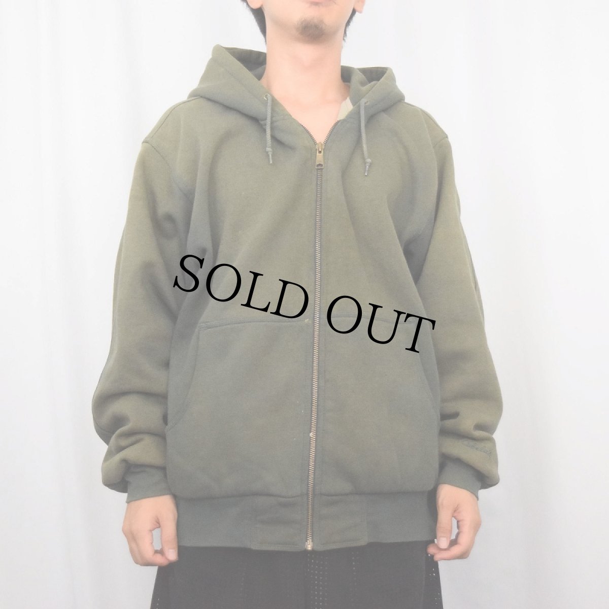 画像2: Cabela's 裏サーマル フェードスウェットジップパーカー XL (2)