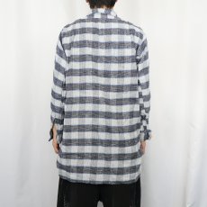 画像3: 60's〜 チェック柄 ライトネルシャツ SIZE40 (3)
