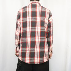 画像3: 80's BIG MAC USA製 チェック柄 ヘビーネルシャツ L (3)