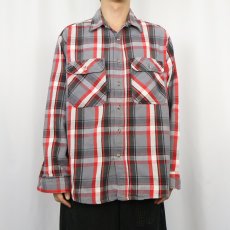 画像2: 80's PRIVATE PROPERTY USA製 チェック柄 ヘビーネルシャツ XL (2)