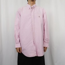 画像2: 90's〜 Ralph Lauren "YARMOUTH" コットンボタンダウンシャツ SIZE16 1/2-33 (2)