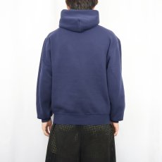 画像3: 90's RUSSELL ATHLETIC USA製 "ST. IGNATIUS WRESTLING" プリントスウェットフーディ NAVY M (3)