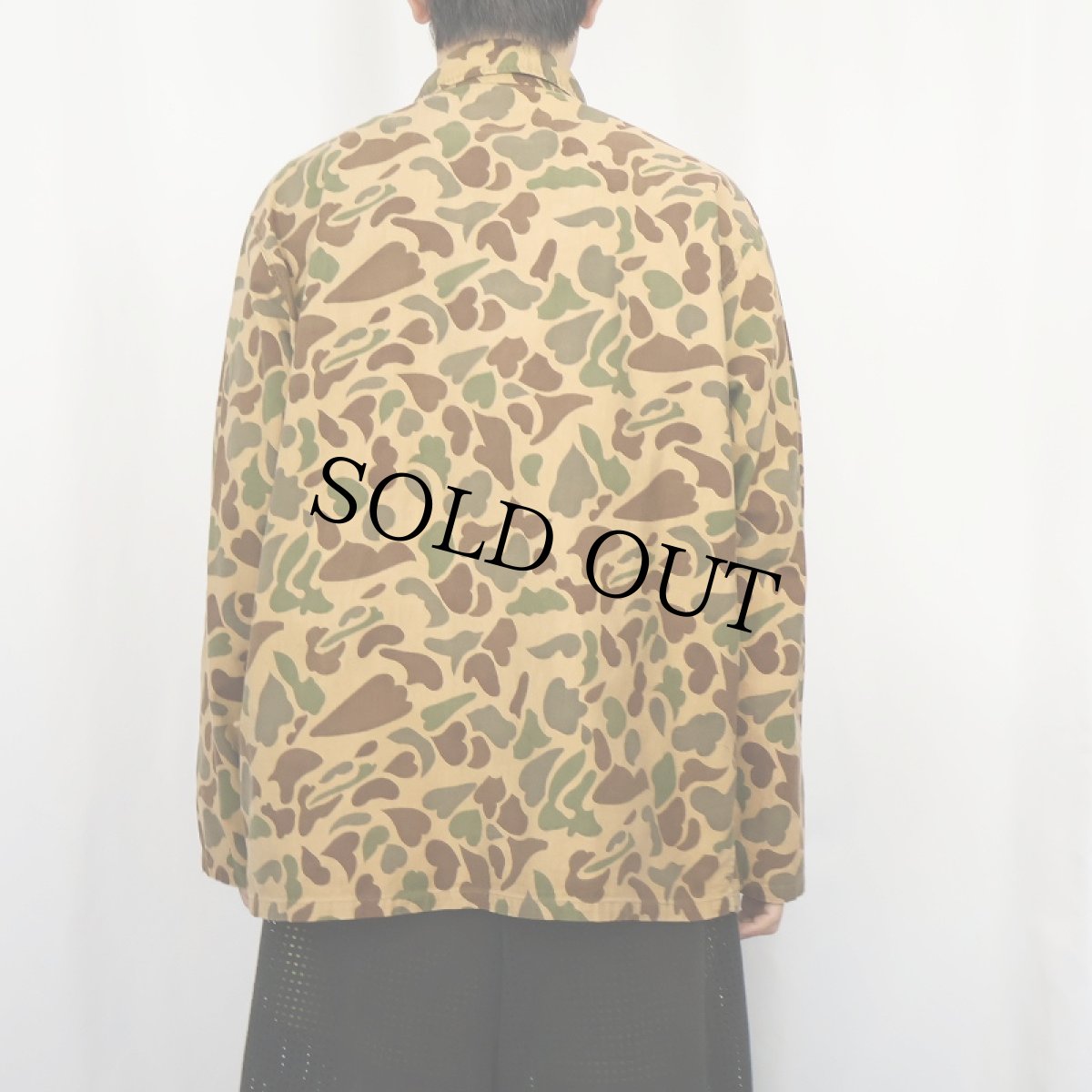 画像3: 80's HUNTER'S CHOICE ダックハンターカモ柄 コットンカバーオール L (3)