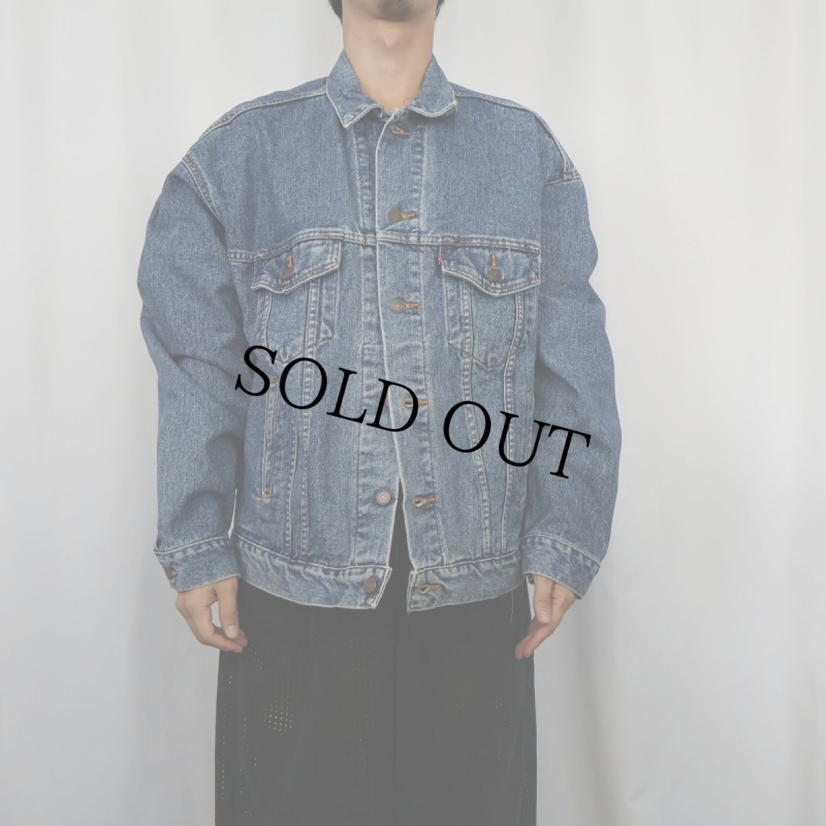 画像2: 90's Levi's 70507-4890 USA製 デニムジャケット L (2)