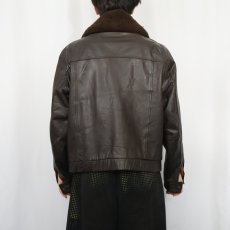 画像3: 90's〜 M.Julian "G-1 TYPE" フライトレザージャケット BROWN SIZE40 (3)