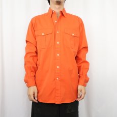 画像2: POLO Ralph Lauren エルボーパッチ付き コットンシャツ S (2)